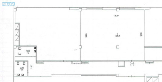 Продаж комерційної нерухомості, 121&nbsp;кв.м, под офис, <a class="location-link" href="/kiev/" title="Недвижимость Київ">Київ</a>, <a class="location-link" href="/kiev/darnickij/" title="Недвижимость Дарницький район">Дарницький р-н</a>, Александра Мишуги ул., 10 (изображение 11)