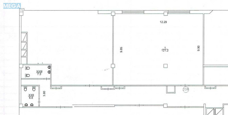 Продаж комерційної нерухомості, 121&nbsp;кв.м, под офис, <a class="location-link" href="/kiev/" title="Недвижимость Київ">Київ</a>, <a class="location-link" href="/kiev/darnickij/" title="Недвижимость Дарницький район">Дарницький р-н</a>, Александра Мишуги ул., 10 (изображение 11)
