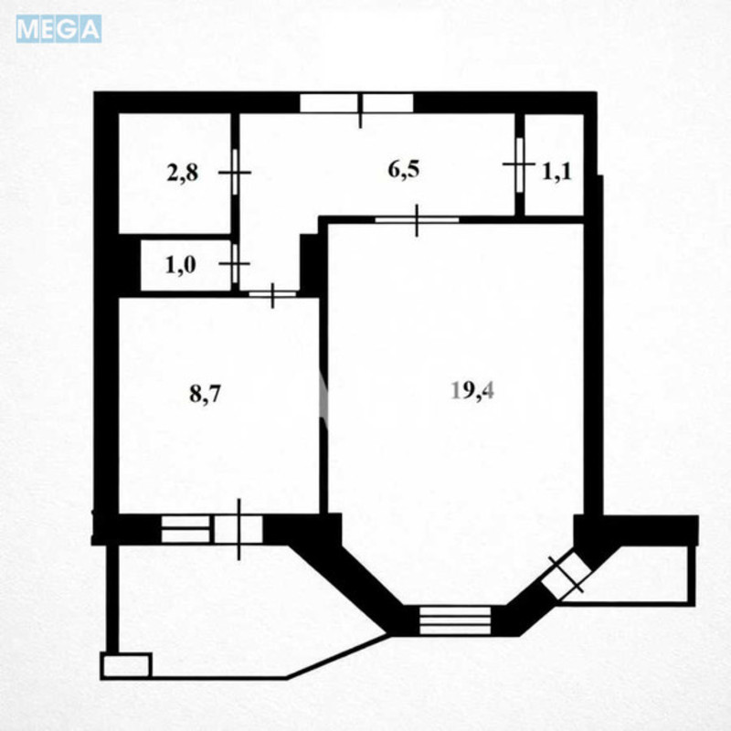 Продаж 1 кімнатної квартири (44/20/9), 10 пов. 12 пов. будинку, <a class="location-link" href="/kiev/" title="Недвижимость Київ">Київ</a>, <a class="location-link" href="/kiev/solomenskij/" title="Недвижимость Солом'янський район">Солом'янський р-н</a>, Ярослава Галана вул., 2а (изображение 9)
