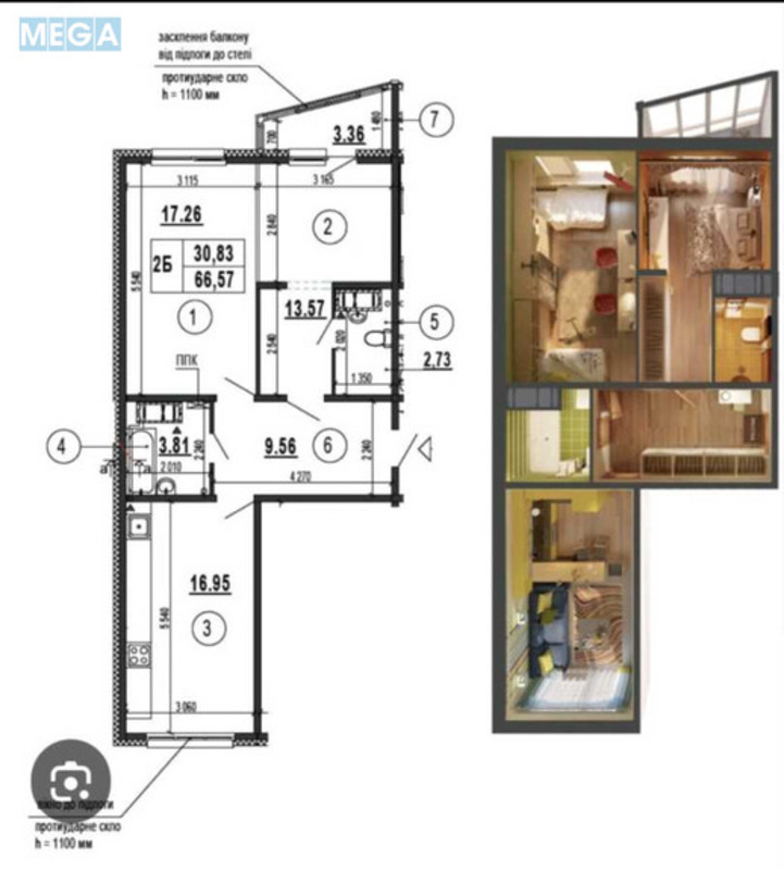 Новобудова, 25 поверхів, <a class="location-link" href="/kiev/" title="Недвижимость Київ">Київ</a>, <a class="location-link" href="/kiev/darnickij/" title="Недвижимость Дарницький район">Дарницький р-н</a>, Бориса Гмирі вул., 22Б (изображение 6)