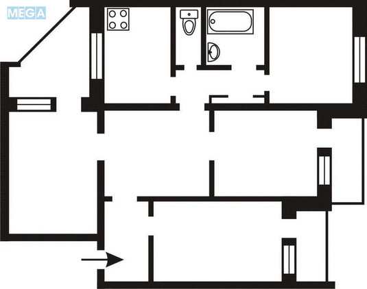 Продаж 4 кімнатної квартири (96,2/?/10), 9 пов. 16 пов. будинку, <a class="location-link" href="/kiev/" title="Недвижимость Київ">Київ</a>, <a class="location-link" href="/kiev/svyatoshinskij/" title="Недвижимость Святошинський район">Святошинський р-н</a>, Феодори Пушиної вул., 44/50 (изображение 10)