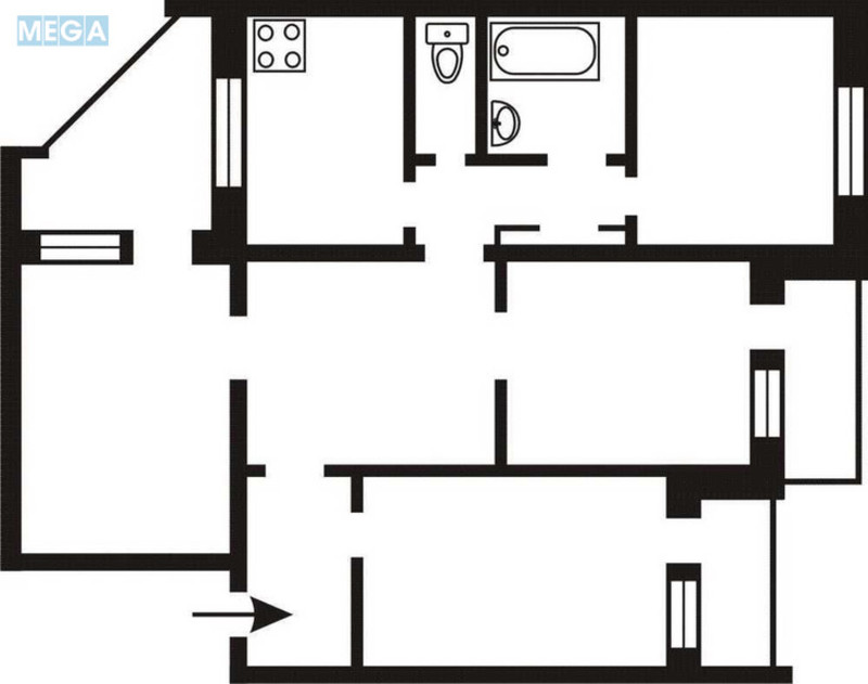 Продаж 4 кімнатної квартири (96,2/?/10), 9 пов. 16 пов. будинку, <a class="location-link" href="/kiev/" title="Недвижимость Київ">Київ</a>, <a class="location-link" href="/kiev/svyatoshinskij/" title="Недвижимость Святошинський район">Святошинський р-н</a>, Феодори Пушиної вул., 44/50 (изображение 10)