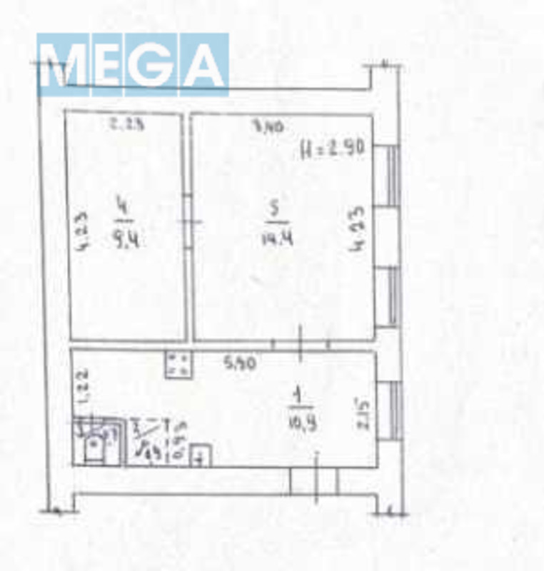Продаж 2 кімнатної квартири (36/?/10), 1 пов. 3 пов. будинку, <a class="location-link" href="/odessa/" title="Недвижимость Одеса">Одеса</a>, <a class="location-link" href="/odessa/primorskij/" title="Недвижимость Приморський район">Приморський р-н</a>, Бориса Литвака (изображение 6)
