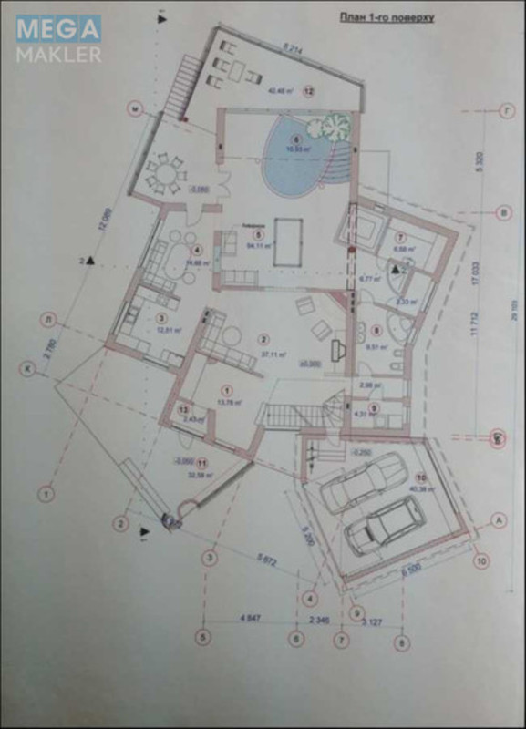 Продаж дома, 3&nbsp;поверху, 660&nbsp;кв.м, 10&nbsp;кімнат, ділянка 19&nbsp;соток, <a class="location-link" href="/kiev/" title="Недвижимость Київ">Київ</a>, <a class="location-link" href="/kiev/podolskij/" title="Недвижимость Подільський район">Подільський р-н</a>, Артезианский пер., 11 (изображение 14)