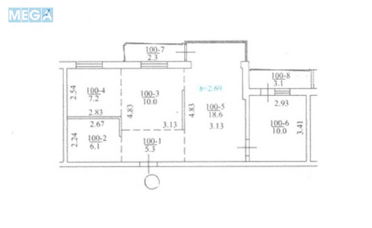 Продаж 3 кімнатної квартири (63/39/7,2), 1 пов. 9 пов. будинку, <a class="location-link" href="/kiev/" title="Недвижимость Київ">Київ</a>, <a class="location-link" href="/kiev/pecherskij/" title="Недвижимость Печерський район">Печерський р-н</a>, Евгения Коновальца ул., 37 (изображение 9)