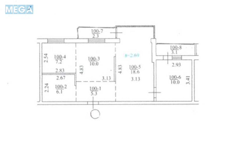 Продаж 3 кімнатної квартири (63/39/7,2), 1 пов. 9 пов. будинку, <a class="location-link" href="/kiev/" title="Недвижимость Київ">Київ</a>, <a class="location-link" href="/kiev/pecherskij/" title="Недвижимость Печерський район">Печерський р-н</a>, Евгения Коновальца ул., 37 (изображение 9)