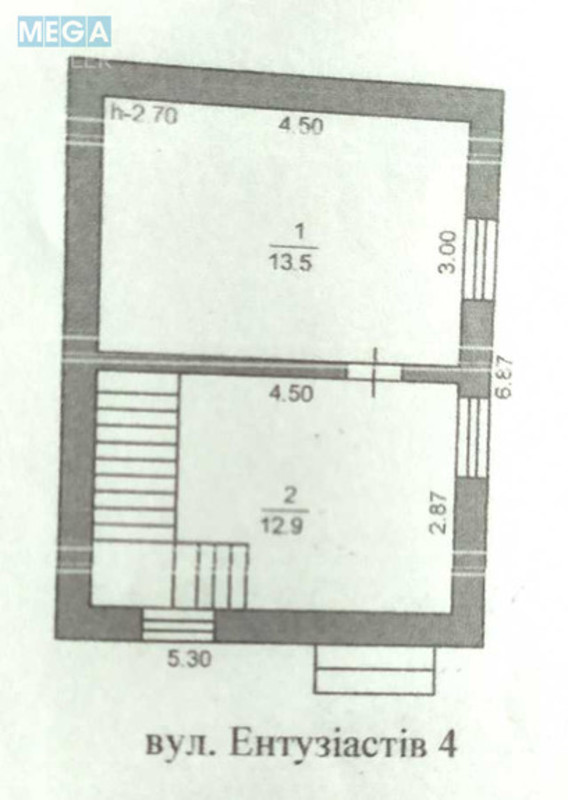 Продаж дома, 2&nbsp;поверху, 54&nbsp;кв.м, 3&nbsp;кімнати, ділянка 6&nbsp;соток, <a class="location-link" href="/kiev/" title="Недвижимость Київ">Київ</a>, <a class="location-link" href="/kiev/darnickij/" title="Недвижимость Дарницький район">Дарницький р-н</a>, 1-а Ентузіастів вул., 17 (изображение 16)