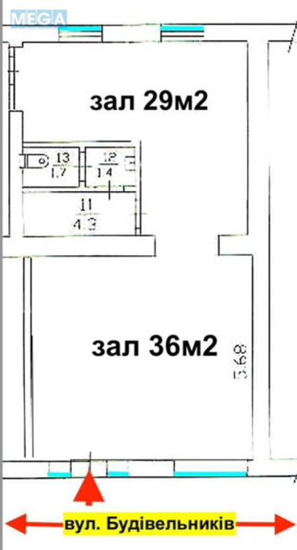 Оренда комерційної нерухомості, 70&nbsp;кв.м, под магазин, <a class="location-link" href="/kiev/" title="Недвижимость Київ">Київ</a>, <a class="location-link" href="/kiev/dneprovskij/" title="Недвижимость Дніпровський район">Дніпровський р-н</a>, Будівельників вул., 31 (изображение 4)