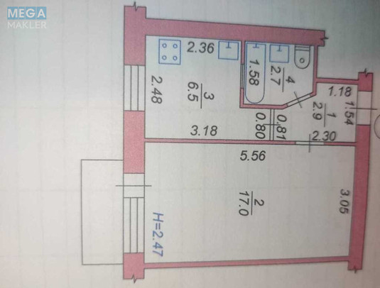 Продаж 1 кімнатної квартири (30/?/6), 3 пов. 5 пов. будинку, <a class="location-link" href="/vishnevoe/" title="Недвижимость Вишневе">Вишневе</a>, європейська, 18 (изображение 16)