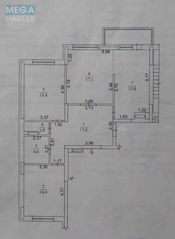 Продаж 3 кімнатної квартири (91/47/16), 24 пов. 26 пов. будинку, <a class="location-link" href="/kiev/" title="Недвижимость Київ">Київ</a>, <a class="location-link" href="/kiev/dneprovskij/" title="Недвижимость Дніпровський район">Дніпровський р-н</a>, Воскресенська вул., 18 (изображение 25)