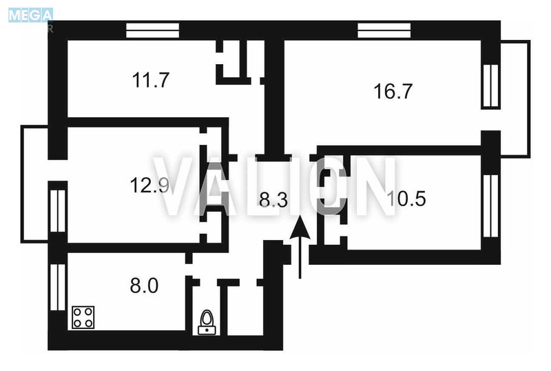 Продаж 4 кімнатної квартири (75/50/8), 5 пов. 5 пов. будинку, <a class="location-link" href="/kiev/" title="Недвижимость Київ">Київ</a>, <a class="location-link" href="/kiev/podolskij/" title="Недвижимость Подільський район">Подільський р-н</a>, Тульчинська вул., 7 (изображение 7)
