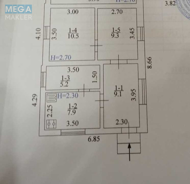 Продаж дома, 1&nbsp; поверх, 42&nbsp;кв.м, 3&nbsp;кімнати, ділянка 46&nbsp;соток, <a class="location-link" href="/borovaya-pgt/" title="Недвижимость Борова">Борова</a>, Миру (изображение 4)