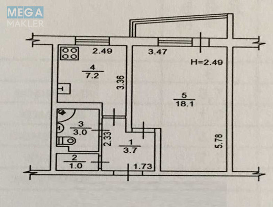 Продаж 1 кімнатної квартири (34/18/7), 3 пов. 9 пов. будинку, <a class="location-link" href="/kiev/" title="Недвижимость Київ">Київ</a>, <a class="location-link" href="/kiev/podolskij/" title="Недвижимость Подільський район">Подільський р-н</a>, Європейського Союзу просп., 64Б (изображение 12)