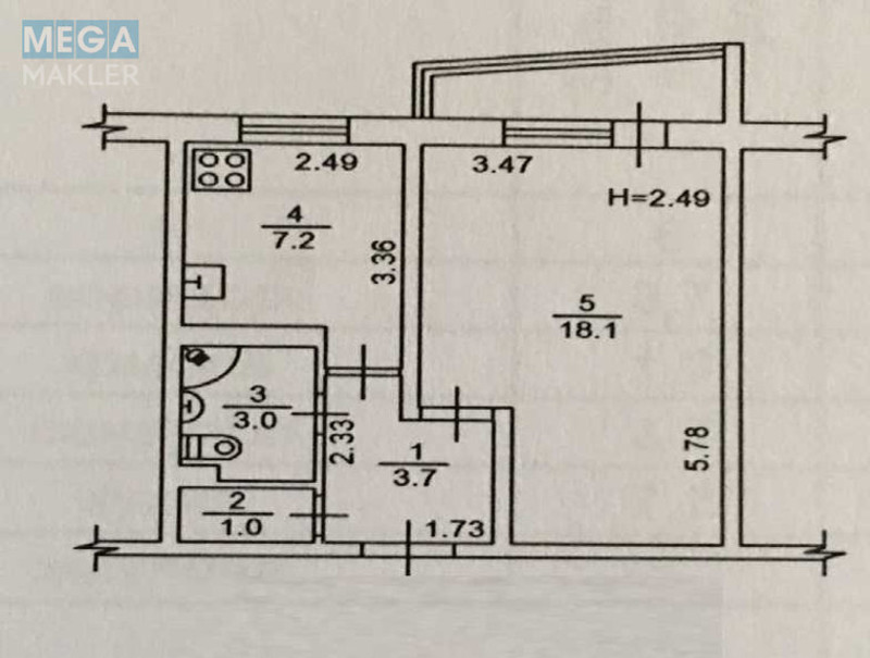 Продаж 1 кімнатної квартири (34/18/7), 3 пов. 9 пов. будинку, <a class="location-link" href="/kiev/" title="Недвижимость Київ">Київ</a>, <a class="location-link" href="/kiev/podolskij/" title="Недвижимость Подільський район">Подільський р-н</a>, Європейського Союзу просп., 64Б (изображение 12)