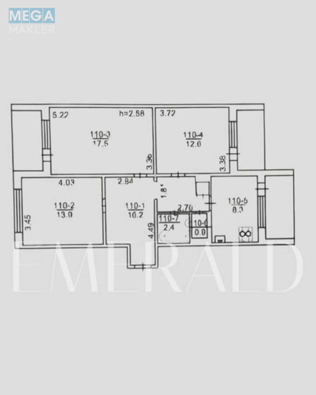 Продаж 3 кімнатної квартири (84,1/44/8,3), 16 пов. 16 пов. будинку, <a class="location-link" href="/kiev/" title="Недвижимость Київ">Київ</a>, <a class="location-link" href="/kiev/desnyanskij/" title="Недвижимость Деснянський район">Деснянський р-н</a>, Николая Закревского ул., 33 (изображение 6)