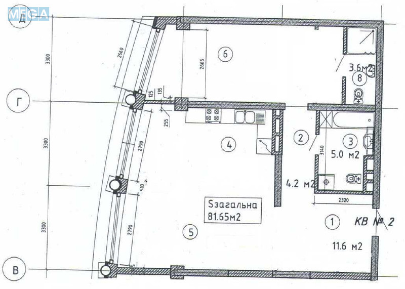 Продаж 2 кімнатної квартири (85/70/15), 23 пов. 24 пов. будинку, <a class="location-link" href="/kiev/" title="Недвижимость Київ">Київ</a>, <a class="location-link" href="/kiev/shevchenkovskij/" title="Недвижимость Шевченківський район">Шевченківський р-н</a>, Парково-Сирецька вул., 4В (изображение 9)