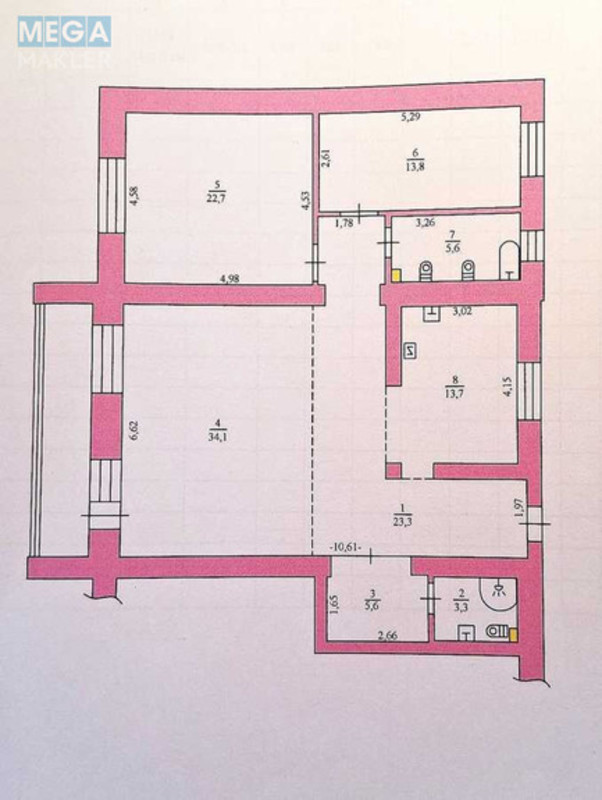 Продаж 3 кімнатної квартири (126,3/70/13,7), 12 пов. 16 пов. будинку, <a class="location-link" href="/brovary/" title="Недвижимость Бровари">Бровари</a>, Незалежності бульв., 17 (изображение 20)