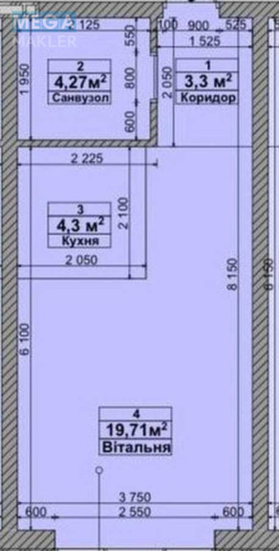 Продаж 1 кімнатної квартири (31/19/?), 4 пов. 4 пов. будинку, <a class="location-link" href="/petrovskoe-selo-kv-kievo-svyatoshinskij-rajon/" title="Недвижимость Петрівське">Петрівське</a>, Гідності вул., 3 (изображение 12)