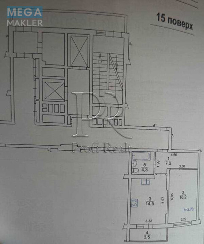 Продаж 1 кімнатної квартири (46/16/14), 15 пов. 21 пов. будинку, <a class="location-link" href="/kiev/" title="Недвижимость Київ">Київ</a>, <a class="location-link" href="/kiev/shevchenkovskij/" title="Недвижимость Шевченківський район">Шевченківський р-н</a>, Багговутівська вулиця, 25 (изображение 8)