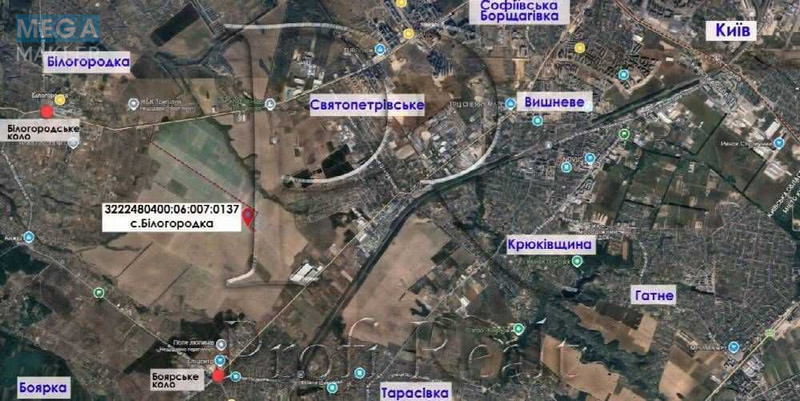 Продажа участка, 50&nbsp;соток, участок под жилую застройку, <a class="location-link" href="/belogorodka-selo-kv/" title="Недвижимость Білогородка">Білогородка</a>, Білогородська вулиця (изображение 8)