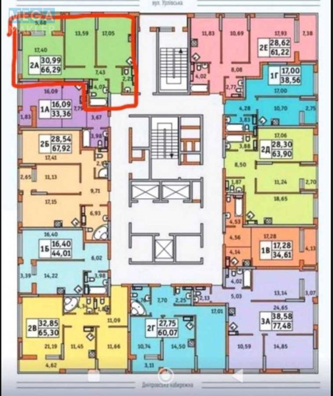 Продаж 2 кімнатної квартири (66/30/17), 10 пов. 26 пов. будинку, <a class="location-link" href="/kiev/" title="Недвижимость Київ">Київ</a>, <a class="location-link" href="/kiev/darnickij/" title="Недвижимость Дарницький район">Дарницький р-н</a>, Причальна вул., 11 (изображение 3)