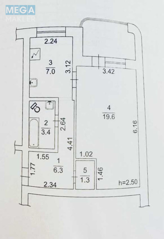 Оренда 1 кімнатної квартири, <a class="location-link" href="/kiev/" title="Недвижимость Київ">Київ</a>, <a class="location-link" href="/kiev/dneprovskij/" title="Недвижимость Дніпровський район">Дніпровський р-н</a>, Новаторов ул., 9 (изображение 10)