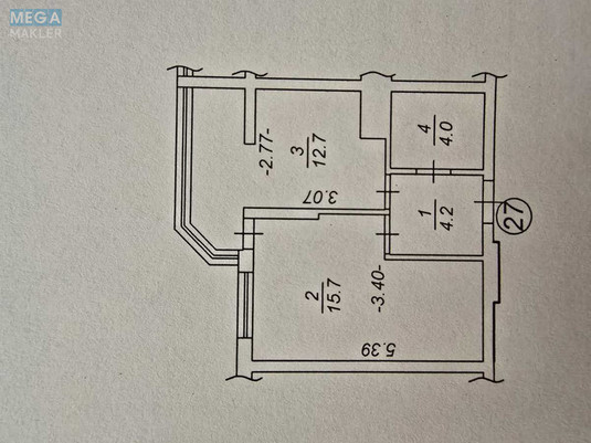 Продаж 1 кімнатної квартири (36/15/12), 3 пов. 10 пов. будинку, <a class="location-link" href="/vishnevoe/" title="Недвижимость Вишневе">Вишневе</a>, Весняний, 2 (изображение 4)