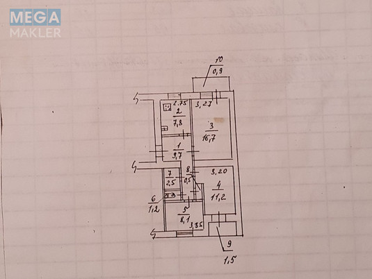 Продаж 3 кімнатної квартири (58/37/?), 5 пов. 5 пов. будинку, <a class="location-link" href="/dnepropetrovsk/" title="Недвижимость Дніпра">Дніпро</a>, <a class="location-link" href="/dnepropetrovsk/amur-nizhnedneprovskij/" title="Недвижимость Амур-Нижньодніпровський район">Амур-Нижньодніпровський р-н</a>, Передовая (изображение 18)