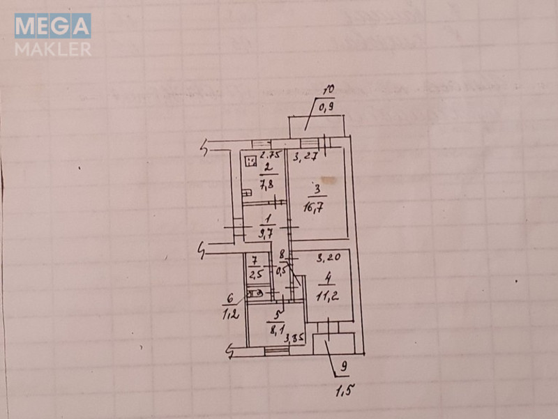 Продаж 3 кімнатної квартири (58/37/?), 5 пов. 5 пов. будинку, <a class="location-link" href="/dnepropetrovsk/" title="Недвижимость Дніпра">Дніпро</a>, <a class="location-link" href="/dnepropetrovsk/amur-nizhnedneprovskij/" title="Недвижимость Амур-Нижньодніпровський район">Амур-Нижньодніпровський р-н</a>, Передовая (изображение 18)