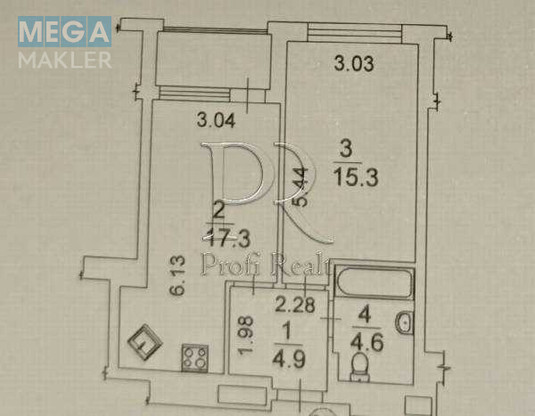 Продаж 1 кімнатної квартири (45/15/17), 5 пов. 25 пов. будинку, <a class="location-link" href="/kiev/" title="Недвижимость Київ">Київ</a>, <a class="location-link" href="/kiev/podolskij/" title="Недвижимость Подільський район">Подільський р-н</a>, Правди проспект, 43А (изображение 14)
