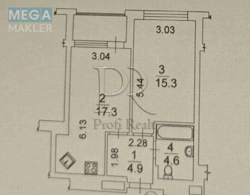 Продаж 1 кімнатної квартири (45/15/17), 5 пов. 25 пов. будинку, <a class="location-link" href="/kiev/" title="Недвижимость Київ">Київ</a>, <a class="location-link" href="/kiev/podolskij/" title="Недвижимость Подільський район">Подільський р-н</a>, Правди проспект, 43А (изображение 14)