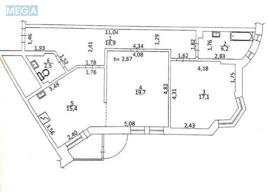 Продаж 2 кімнатної квартири (82,7/36/15,4), 14 пов. 24 пов. будинку, <a class="location-link" href="/kiev/" title="Недвижимость Київ">Київ</a>, <a class="location-link" href="/kiev/svyatoshinskij/" title="Недвижимость Святошинський район">Святошинський р-н</a>, Сімї Стешенків вул., 7 (изображение 24)