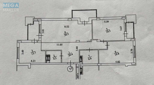 Продаж 3 кімнатної квартири (129/?/20), 7 пов. 9 пов. будинку, <a class="location-link" href="/kiev/" title="Недвижимость Київ">Київ</a>, <a class="location-link" href="/kiev/pecherskij/" title="Недвижимость Печерський район">Печерський р-н</a>, Андрія Верхогляда вул., 18а (изображение 14)