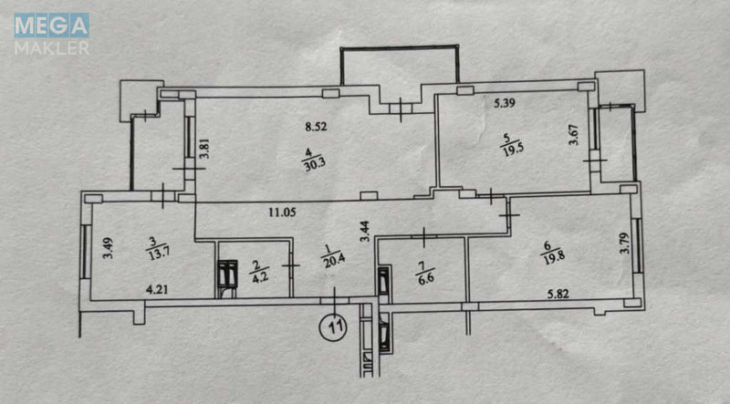 Продаж 3 кімнатної квартири (129/?/20), 7 пов. 9 пов. будинку, <a class="location-link" href="/kiev/" title="Недвижимость Київ">Київ</a>, <a class="location-link" href="/kiev/pecherskij/" title="Недвижимость Печерський район">Печерський р-н</a>, Андрія Верхогляда вул., 18а (изображение 14)