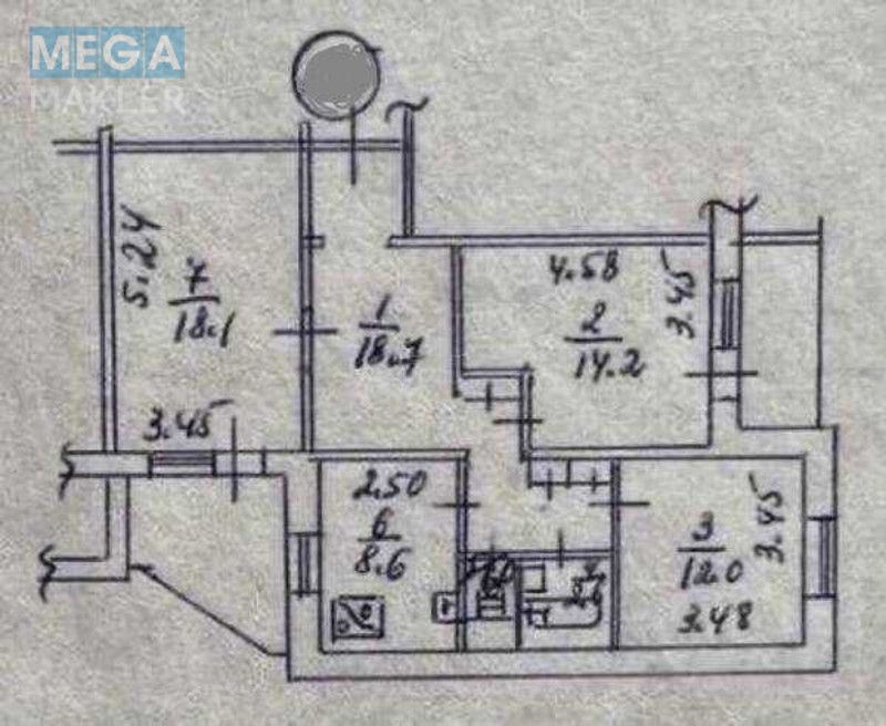 Продаж 3 кімнатної квартири (82/44/9), 10 пов. 16 пов. будинку, <a class="location-link" href="/kiev/" title="Недвижимость Київ">Київ</a>, <a class="location-link" href="/kiev/svyatoshinskij/" title="Недвижимость Святошинський район">Святошинський р-н</a>, Підлісна вулиця, 2 (изображение 21)