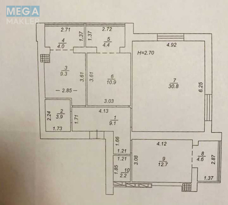 Продаж 3 кімнатної квартири (92/?/20), 7 пов. 12 пов. будинку, <a class="location-link" href="/sofievskaya-borshagovka/" title="Недвижимость Софіївська Борщагівка">Софіївська Борщагівка</a>, Акадеиіка Шалімова, 65 (изображение 17)