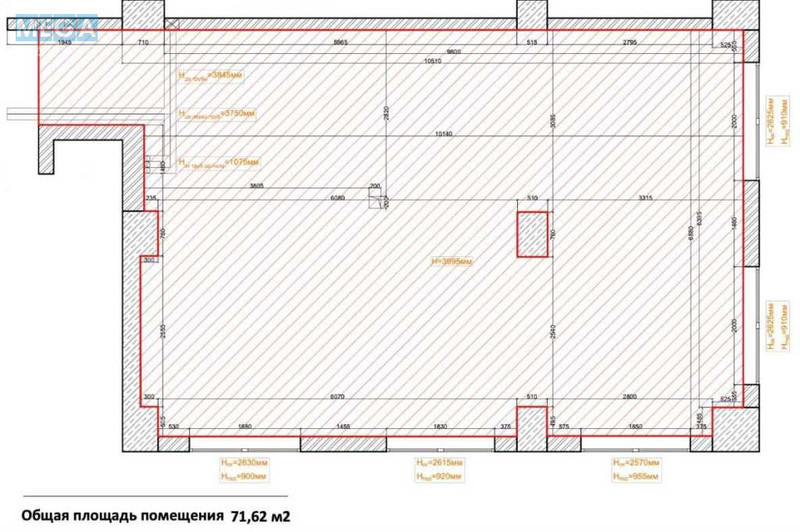 Продаж комерційної нерухомості, 72&nbsp;кв.м, под офис, <a class="location-link" href="/kiev/" title="Недвижимость Київ">Київ</a>, <a class="location-link" href="/kiev/shevchenkovskij/" title="Недвижимость Шевченківський район">Шевченківський р-н</a>, Володимирська вул., 86а (изображение 17)