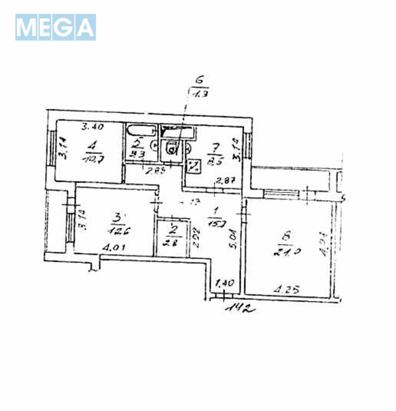 Продаж 3 кімнатної квартири (79/44/8), 16 пов. 17 пов. будинку, <a class="location-link" href="/kiev/" title="Недвижимость Київ">Київ</a>, <a class="location-link" href="/kiev/solomenskij/" title="Недвижимость Солом'янський район">Солом'янський р-н</a>, Кадетський Гай вул., 7 (изображение 25)