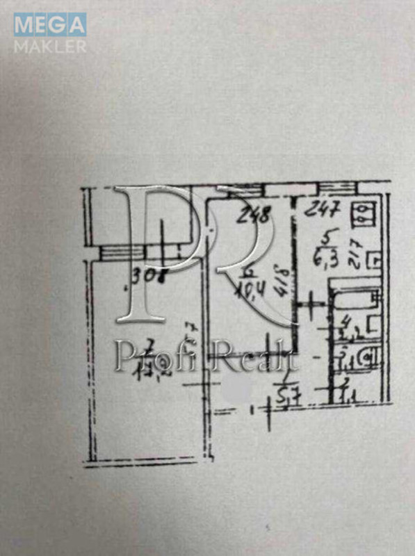 Продаж 2 кімнатної квартири (47/28/8), 3 пов. 9 пов. будинку, <a class="location-link" href="/kiev/" title="Недвижимость Київ">Київ</a>, <a class="location-link" href="/kiev/dneprovskij/" title="Недвижимость Дніпровський район">Дніпровський р-н</a>, Тичини Павла проспект, 22А (изображение 14)
