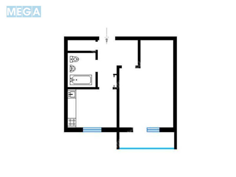 Продаж 1 кімнатної квартири (34/18/7), 7 пов. 9 пов. будинку, <a class="location-link" href="/kiev/" title="Недвижимость Київ">Київ</a>, <a class="location-link" href="/kiev/svyatoshinskij/" title="Недвижимость Святошинський район">Святошинський р-н</a>, Жолудєва вул., 1 (изображение 12)
