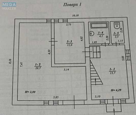 Продаж дома, 2&nbsp;поверху, 100&nbsp;кв.м, 4&nbsp;кімнати, ділянка 0,25&nbsp;соток, <a class="location-link" href="/borodyanka/" title="Недвижимость Бородянка">Бородянка</a>, Садова, 32 (изображение 12)