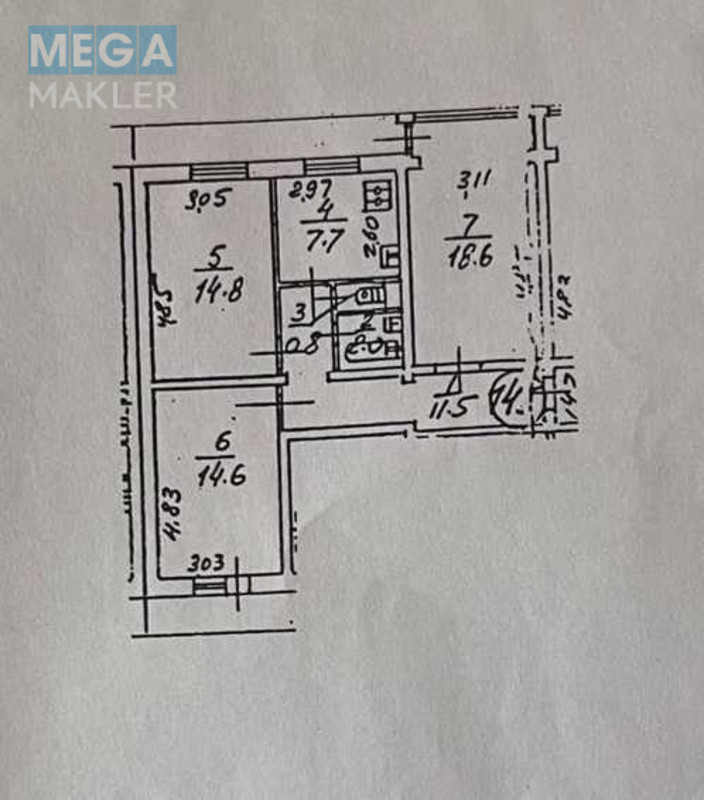 Продаж 3 кімнатної квартири (73/?/8), 7 пов. 8 пов. будинку, <a class="location-link" href="/kiev/" title="Недвижимость Київ">Київ</a>, <a class="location-link" href="/kiev/obolonskij/" title="Недвижимость Оболонський район">Оболонський р-н</a>, Маршала Малиновского ул., 3б (изображение 11)