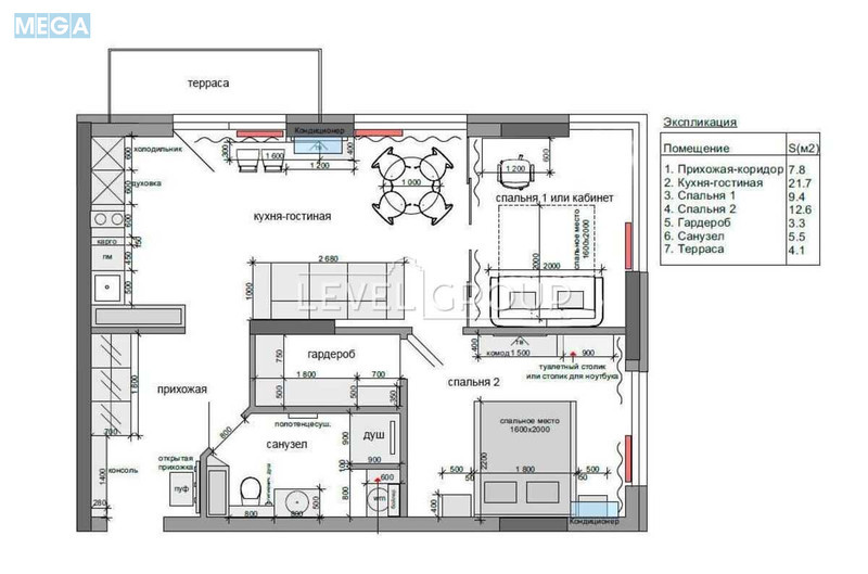 Продаж 2 кімнатної квартири (63/32/13), 18 пов. 24 пов. будинку, <a class="location-link" href="/kiev/" title="Недвижимость Київ">Київ</a>, <a class="location-link" href="/kiev/pecherskij/" title="Недвижимость Печерський район">Печерський р-н</a>, Предславинська вул., 55а (изображение 8)