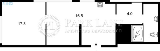 Продаж 1 кімнатної квартири (42,8/17,3/16,5), 5 пов. 6 пов. будинку, <a class="location-link" href="/gatnoe/" title="Недвижимость Гатне">Гатне</a>, Інститутська, 73 (изображение 2)