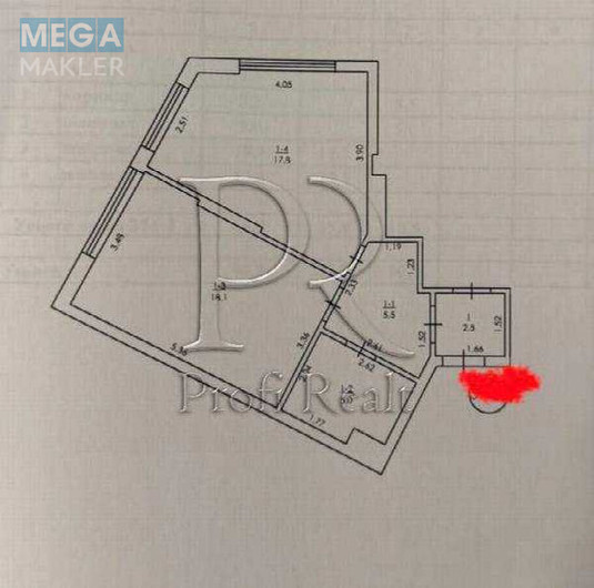 Продаж 1 кімнатної квартири (49/18/18), 22 пов. 26 пов. будинку, <a class="location-link" href="/kiev/" title="Недвижимость Київ">Київ</a>, <a class="location-link" href="/kiev/darnickij/" title="Недвижимость Дарницький район">Дарницький р-н</a>, Причальна вулиця, 14 (изображение 17)