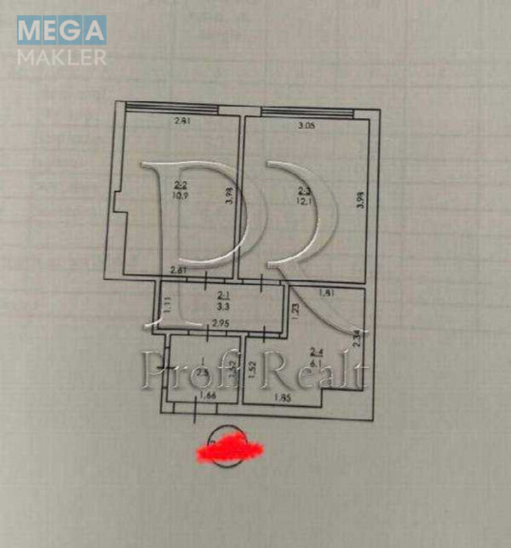 Продаж 1 кімнатної квартири (35/11/12), 22 пов. 26 пов. будинку, <a class="location-link" href="/kiev/" title="Недвижимость Київ">Київ</a>, <a class="location-link" href="/kiev/darnickij/" title="Недвижимость Дарницький район">Дарницький р-н</a>, Причальна вулиця, 14 (изображение 14)