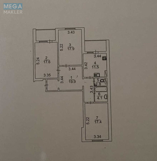 Продаж 3 кімнатної квартири (98/52/12), 20 пов. 20 пов. будинку, <a class="location-link" href="/kiev/" title="Недвижимость Київ">Київ</a>, <a class="location-link" href="/kiev/desnyanskij/" title="Недвижимость Деснянський район">Деснянський р-н</a>, Миколи Закревського вул., 97 (изображение 15)