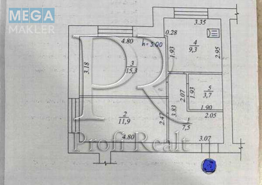 Продаж 2 кімнатної квартири (48/32/9), 1 пов. 4 пов. будинку, <a class="location-link" href="/gatnoe/" title="Недвижимость Гатне">Гатне</a>, Гоголя вулиц я, 17 (изображение 17)