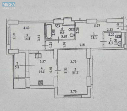 Продаж 2 кімнатної квартири (86/36/15), 4 пов. 35 пов. будинку, <a class="location-link" href="/kiev/" title="Недвижимость Київ">Київ</a>, <a class="location-link" href="/kiev/dneprovskij/" title="Недвижимость Дніпровський район">Дніпровський р-н</a>, Дніпровська наб., 1 (изображение 2)
