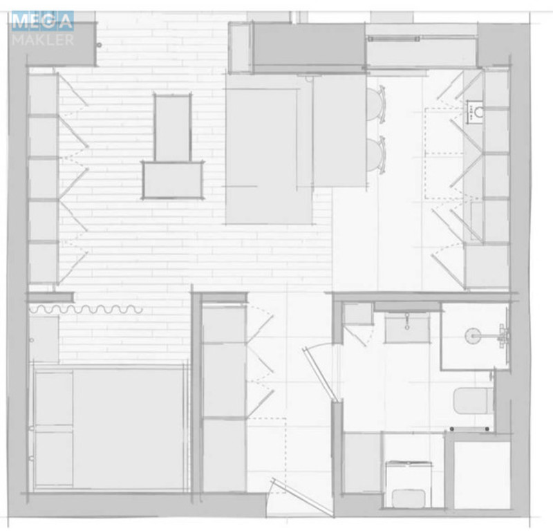 Продаж 1 кімнатної квартири (37/19/8), 4 пов. 9 пов. будинку, <a class="location-link" href="/kiev/" title="Недвижимость Київ">Київ</a>, <a class="location-link" href="/kiev/solomenskij/" title="Недвижимость Солом'янський район">Солом'янський р-н</a>, Алексеевская ул., 11 (изображение 8)